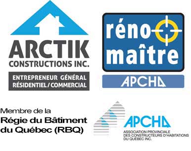 Logo Certifications Réno-Maître, RBQ, APCHQ